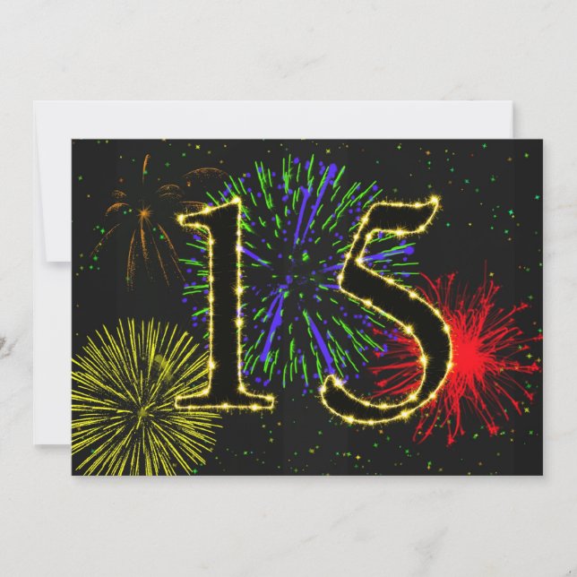 Convite 15 festa de aniversário convidada (Frente)