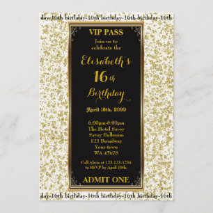 Convite 16º,16º aniversário,Feriado brilhante,bilhete,o