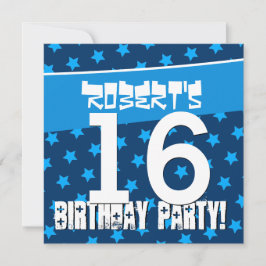 Convite 16º Aniversário das Estrelas Azuis D4241