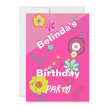 16.º Aniversário Flor Pink