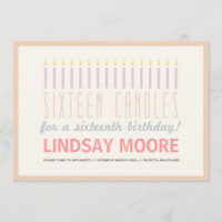 16 Velas - Aniversário Convidam