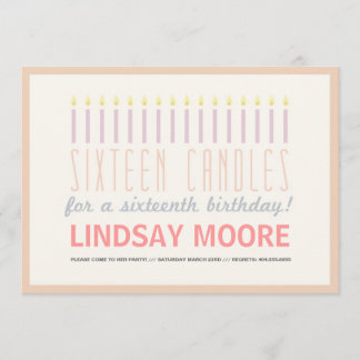 Convite 16 Velas - Aniversário Convidam