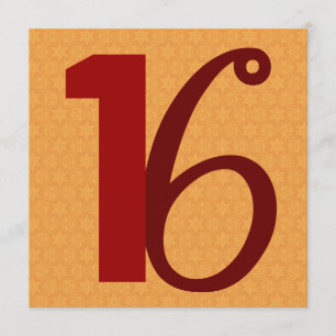 Convite 16o Grandes números do aniversário Dourados e W9