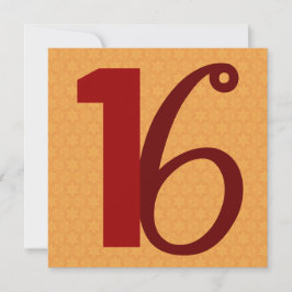 Convite 16o Grandes números do aniversário Dourados e W958