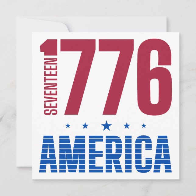 Convite 1776 América 250 anos liberdade histórica (Frente)