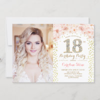 18ª Festa de aniversário com fotografia - Dourado
