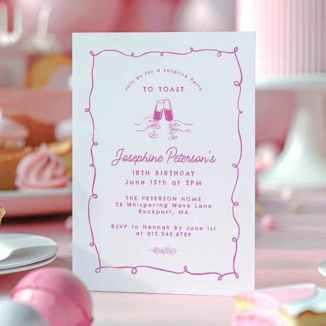 Convite 18º Aniversário do Festa Surpresa de Branca (Criador carregado)