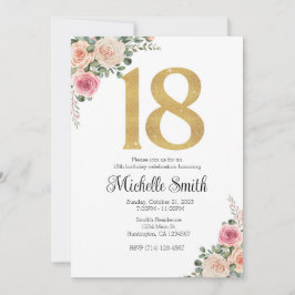 Convite 18º Aniversário Modelo