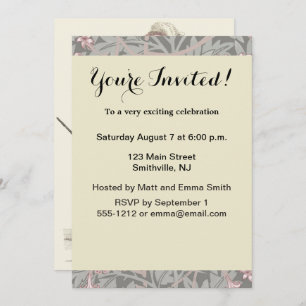 Convite 1823 Moda Mulher do Homem de Casamento Antiquado