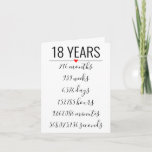 Convite 18th Birthday Card, milestone, retirement<br><div class="desc">Designed by The Arty Apples Limited</div>