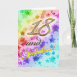 Convite 18th Birthday party Invitation<br><div class="desc">Jewel encrusted numbers and stars to celebrate a Birthday on this Invitation to a party</div>