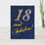 Convite 18th Birthday party Invitation<br><div class="desc">Jewel encrusted numbers and stars to celebrate a Birthday on this Invitation to a party</div>