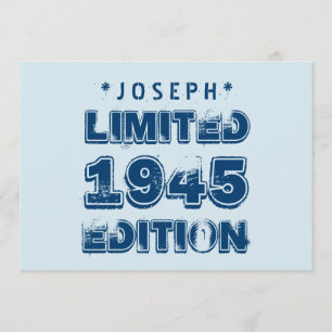 Convite 1945 ou Birthday Limited Edition 70 V3Z