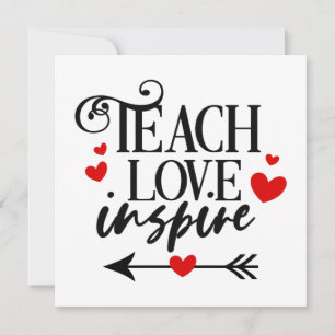 Convite 1/2 Camisa Ensinar Amor Inspirar professores de ja