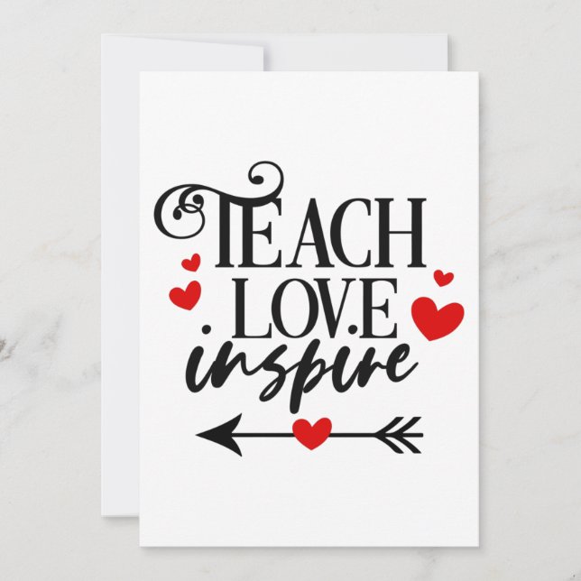 Convite 1/2 Camisa Ensinar Amor Inspirar professores de ja (Frente)