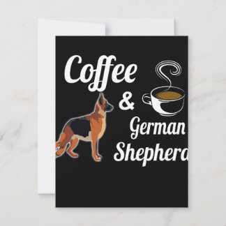 Convite 1 Coffe And German Shepherd