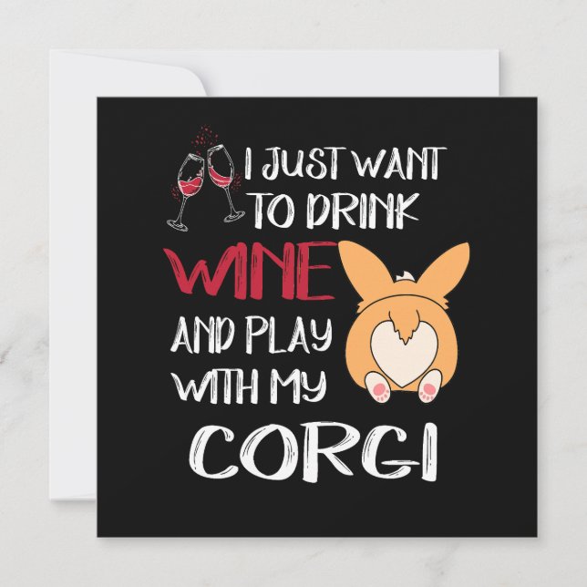Convite 1 Eu Só Quero Beber Vinho (Frente)