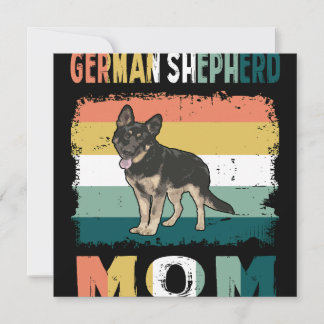 Convite 1 German Shepherd Mom