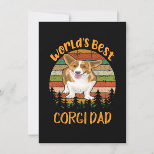 Convite 1 Melhor Pai de Corgi do Mundo