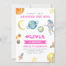 1rua Trip Outer Space primeiro aniversario Girls