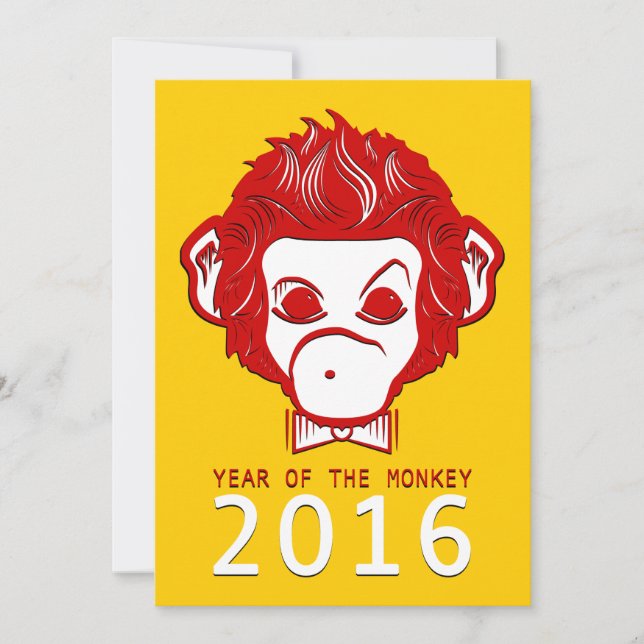 Convite 2016 ano do macaco (Frente)