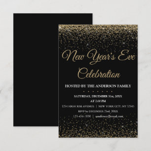 Convite 2018: Festa de Ano Novo Glitter