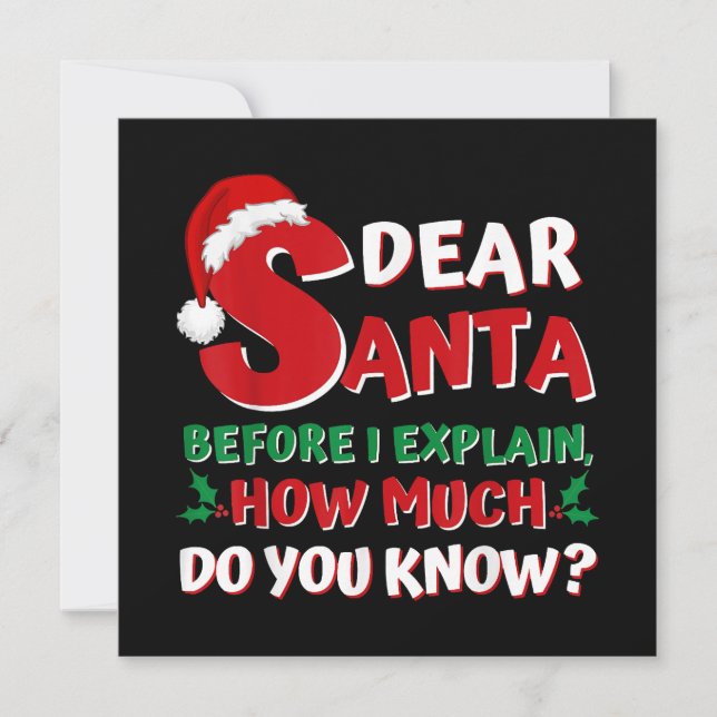 Convite 2024 Camisas Engraçadas de Natal Crianças Adultos  (Frente)