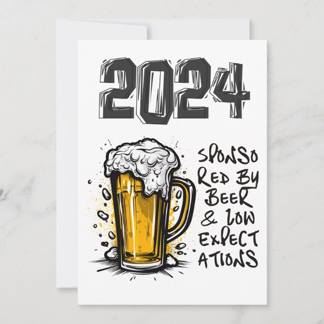 Convite 2024 Patrocinado por Cerveja e baixas expectativas (Frente)