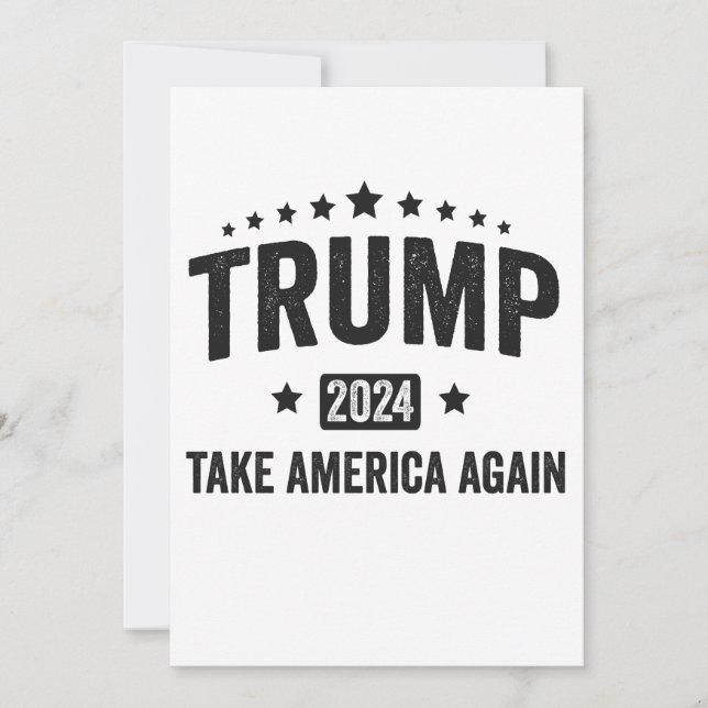 Convite 2024 Trump Leve a América Novamente Patriota Ameri (Frente)