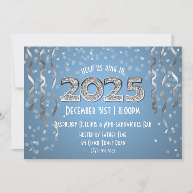 Convite 2025 em Diamantes Réveillon (Frente)