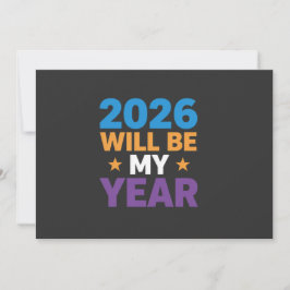 Convite 2026 Will Be My Year Inspirational New Beginnings