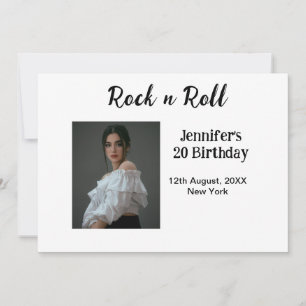 Convite 20 do Rock n roll