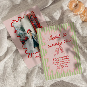 Convite 211 Foto Colorida Desenhada Mão Colorida Colorida 