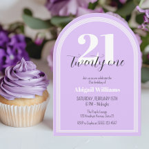 21 aniversário de 21 anos de Quic Roxo Arch Preto