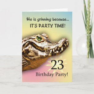 Convite 23rd Birthday Party Invitation Card