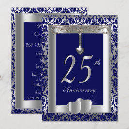 Convite 25º Aniversário de Bodas de Prata | Texto DIY