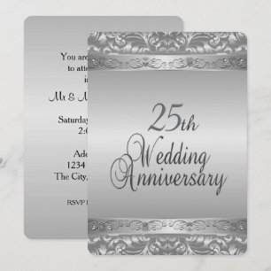 Convite 25º Aniversário de Casamento