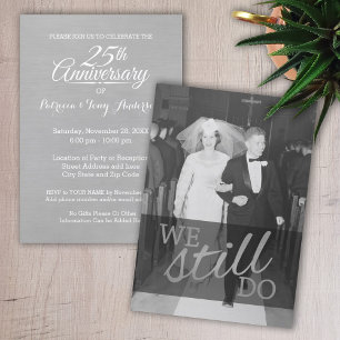 Convite 25º Aniversário de Casamento com Foto - Nós Ainda