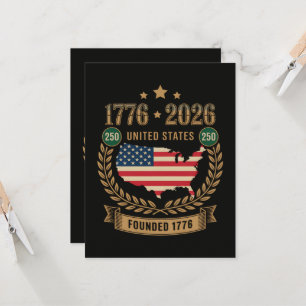Convite 250º Aniversário Estados Unidos da América 250 EUA