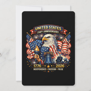 Convite 250º Aniversário EUA 1776–2026 Patrimônio American