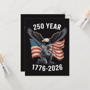 Convite 250 Anos 250º Aniversário EUA 4 de Julho