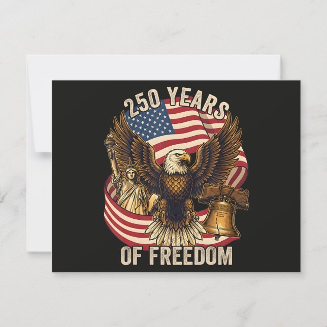 Convite 250 Anos Americano 1776-2026 (Frente)