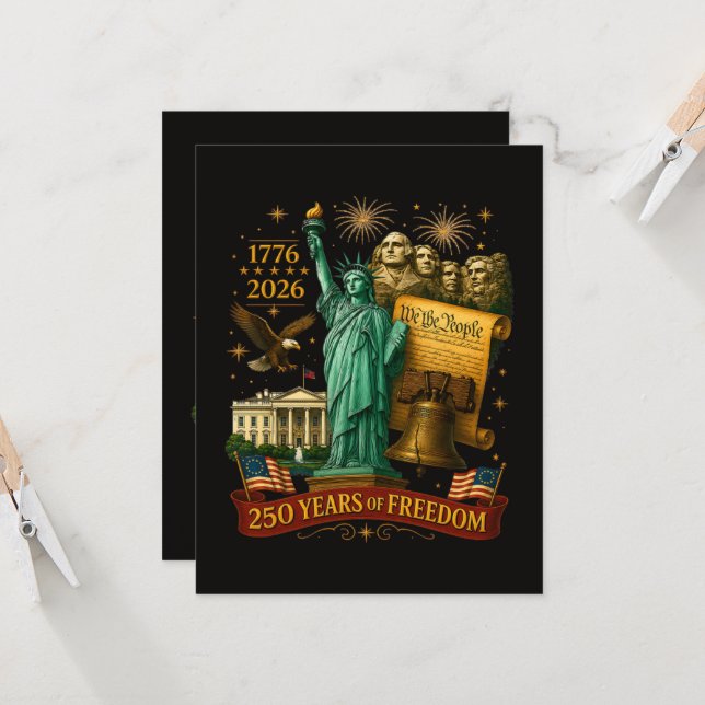 Convite 250 Anos de Liberdade Americana (Frente/Verso In Situ)
