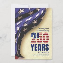 Convite 250 Years American Independence Birthday