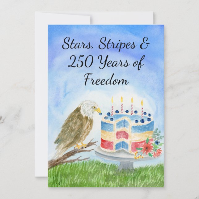 Convite 250th Independence Day (Frente)