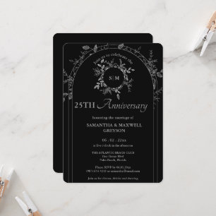 Convite 25 Silver (ou Outro) Aniversário de Casamento