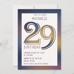 Convite 29.o aniversário
