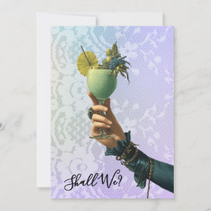 Convite *~* 2 A101 Coquetel FOTO Ornamentado  DESPEDIDA DE