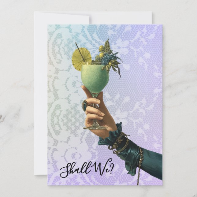 Convite *~* 2 A101 Ornamentado BACHELORETTE (Frente)