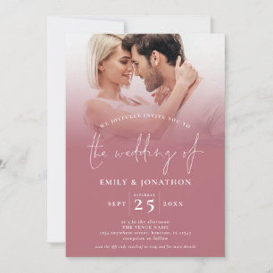 Convite 2 Casamento Dourado do Código QR do Script de Sobr